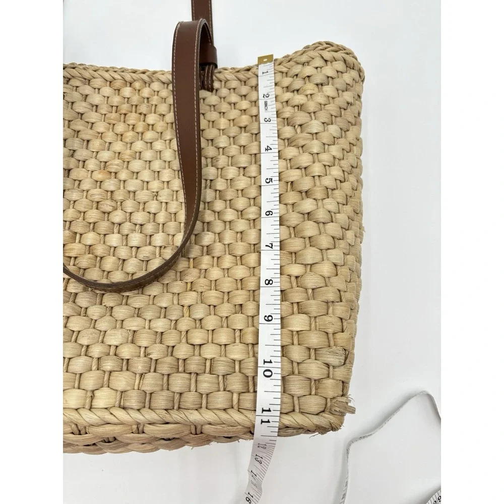 Modani Woven Straw Tote Bag Beach Resort Vacation Shopper‎ Natural Large